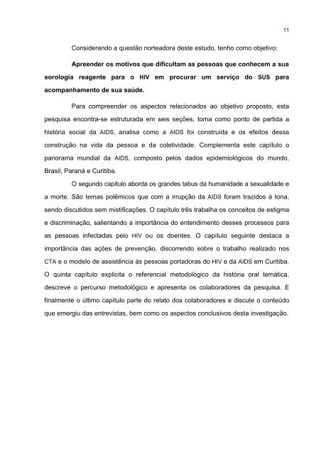 a trajetória silenciosa de pessoas portadoras do hiv contada pela ...