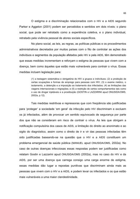 a trajetória silenciosa de pessoas portadoras do hiv contada pela ...