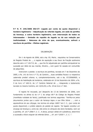 Legado por conta da quota disponível a herdeiro legitimário