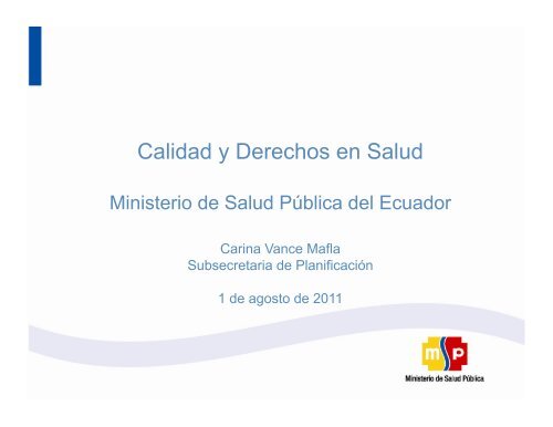 Calidad y Derechos en Salud