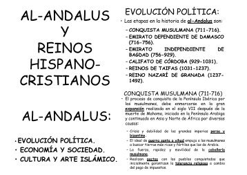 AL-ANDALUS Y REINOS HISPANO- CRISTIANOS