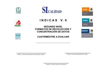 cuadernillo de encuestas para hospitales de segundo nivel