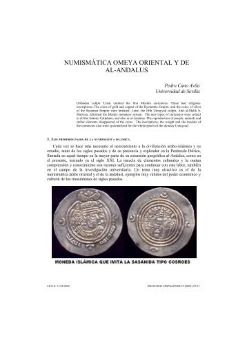 Numismática omeya oriental y de Al-Andalus - Universidad de Sevilla