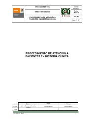 procedimiento de atención a pacientes en historia clínica