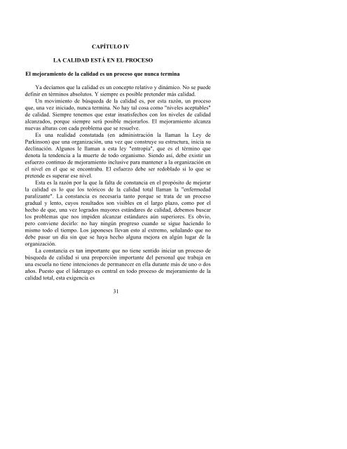 Hacia una mejor calidad de nuestras escuelas - Página principal