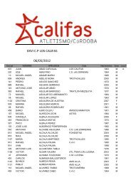 confirmar inscripción on line - Club de Atletismo Los Califas