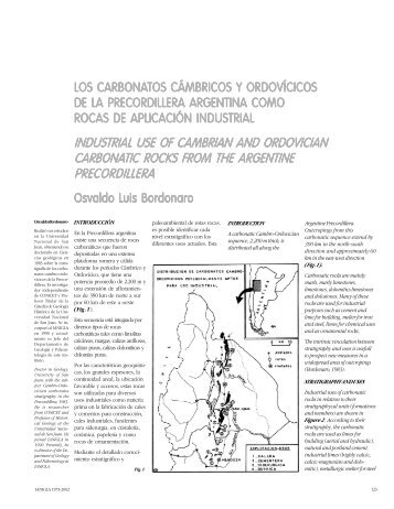 Los carbonatos cámbricos y ordovícicos de la Precordillera ...