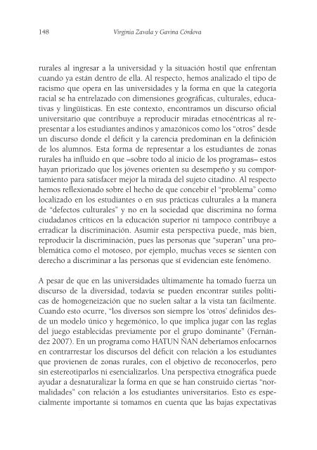 Decir y callar Lenguaje, equidad y poder en la Universidad peruana