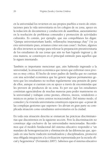 Decir y callar Lenguaje, equidad y poder en la Universidad peruana