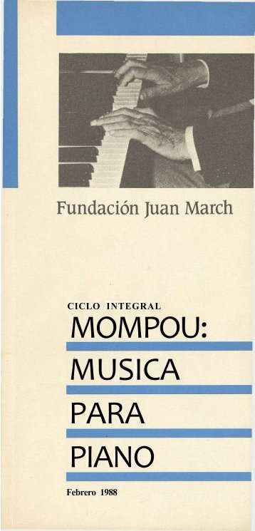 Programa en PDF - Fundación Juan March