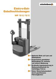 Elektro-Geh- Gabelhochhubwagen