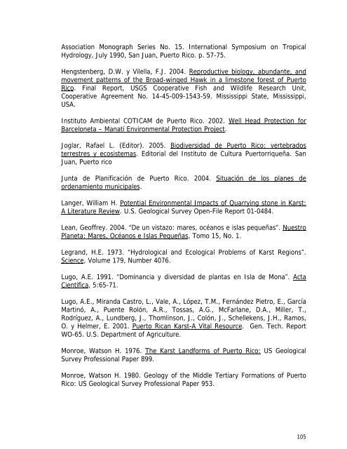 INFORME_KARSO_FINAL_OCT_2008 - Revisado - Puerto DRNA ...