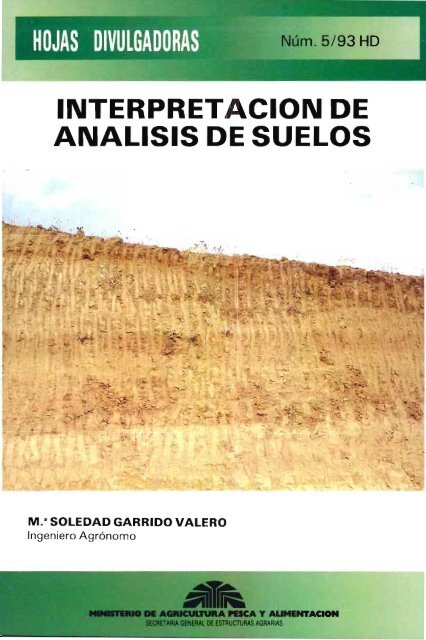 interpretacion de analisis de suelos - Ministerio de Agricultura ...