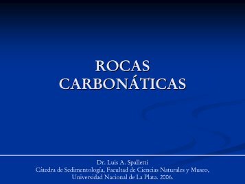 Rocas carbonáticas