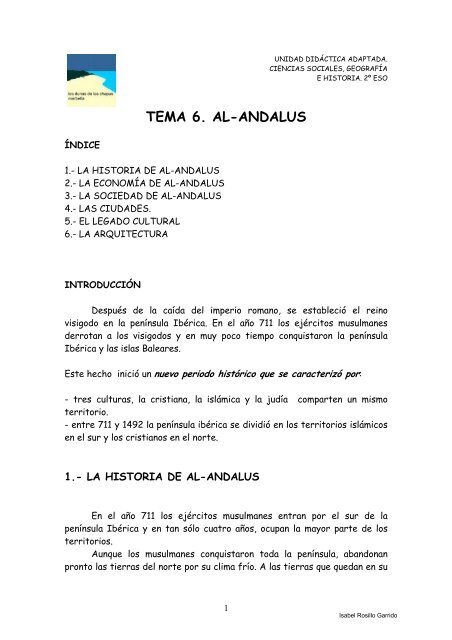 TEMA 6. AL-ANDALUS