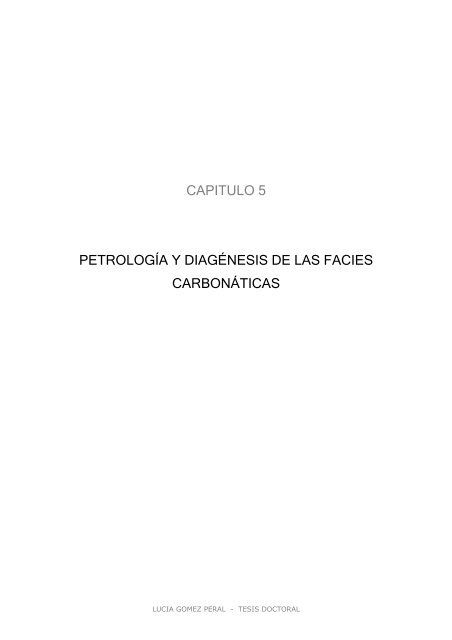capitulo 5 petrología y diagénesis de las facies carbonáticas - SeDiCI