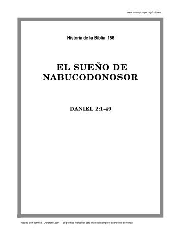 156. el sueño de nabucodonosor (daniel 2:1-49)