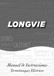 Manual de instrucciones - Longvie