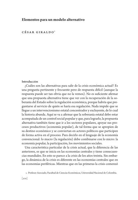 CRISIS CAPITALISTA, ECONOMÍA, POLÍTICA Y MOVIMIENTOS ...