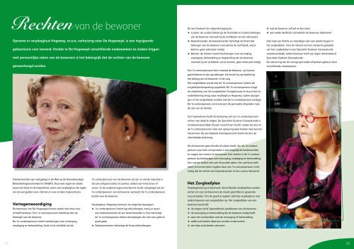 A4 Brochure 'Wonen in De Hogewey... - Vivium Zorggroep
