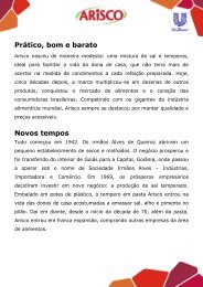 História completa de Arisco (PDF) - Unilever