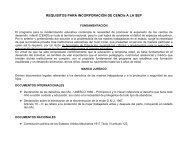 REQUISITOS PARA INCORPORACIÓN DE CENDIs A LA SEP