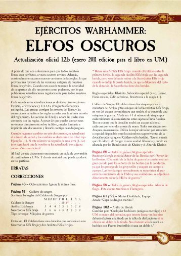 ELFOS OSCUROS - Games Workshop