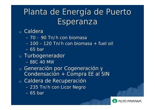 Aspectos prácticos en la operación de Calderas de Biomasa