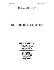 ISAAC ASIMOV HISTORIA DE LOS EGIPCIOS - Sala de Historia