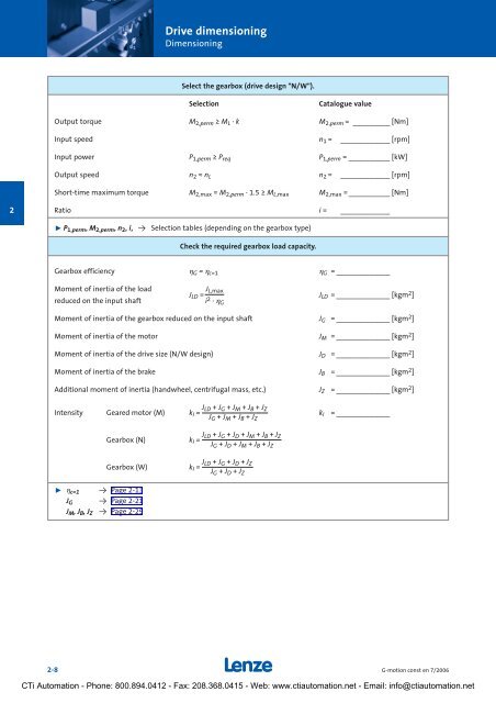 Lenze G-Motion Gear Motors - CTi Automation