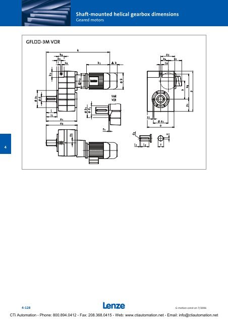 Lenze G-Motion Gear Motors - CTi Automation