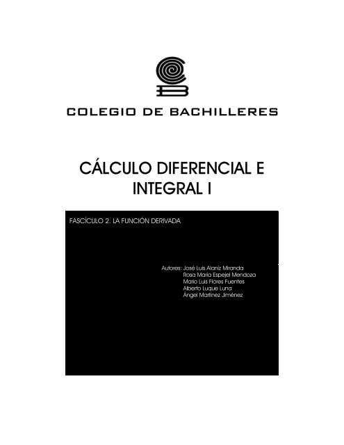 CÁLCULO DIFERENCIAL E INTEGRAL I - Conevyt