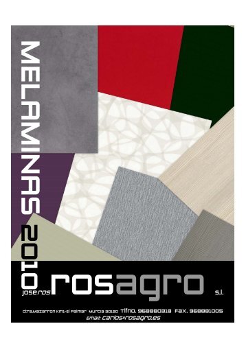 catalogo melaminas 2010-2012 - Rosagro