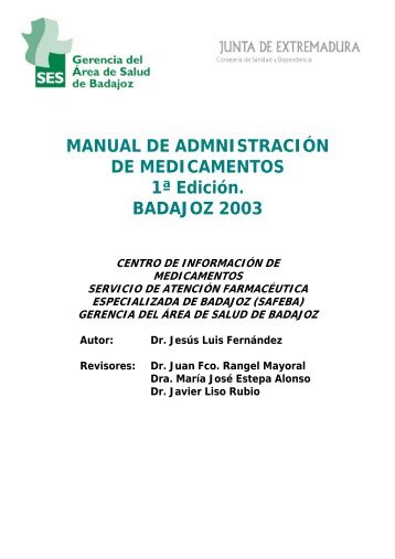 Manual de Administración de Medicamentos - Area de Salud de ...