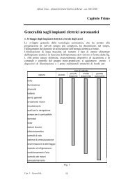 Capitolo Primo - Generalità sugli impianti elettrici aeronautici