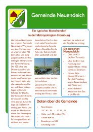 Broschüre Neuendeich - beim Amt Moorrege