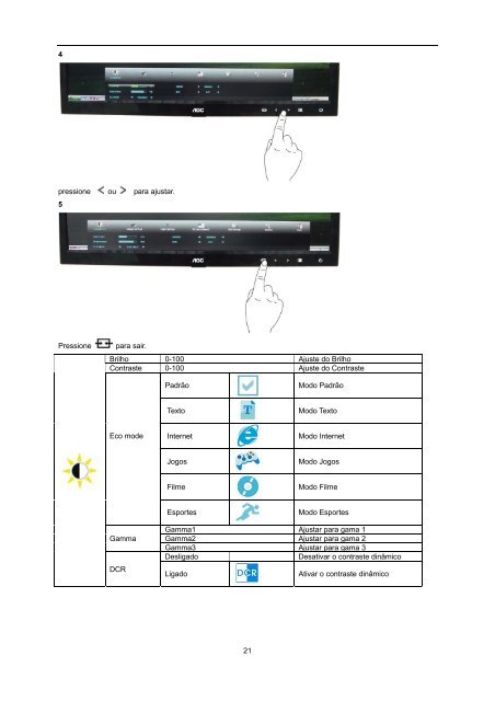 Manual do Usuário do Monitor de LCD - AOC