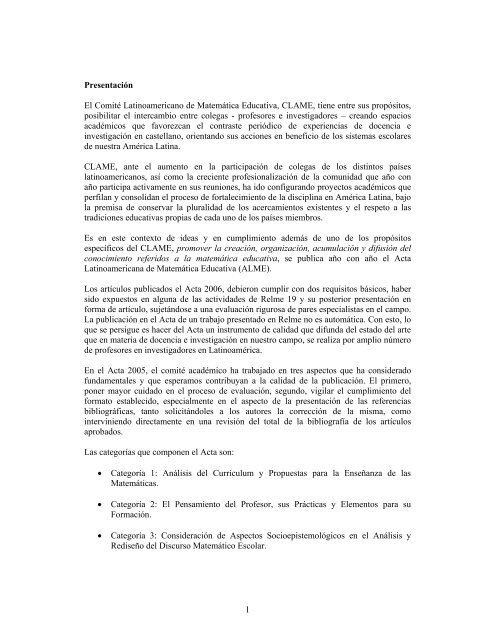 Descargar PDF - Comite Latinoamericano de Matematica Educativa