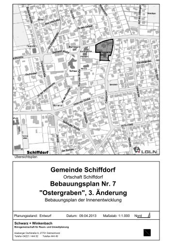 Gemeinde Schiffdorf Bebauungsplan Nr. 7 "Ostergraben", 3. Änderung