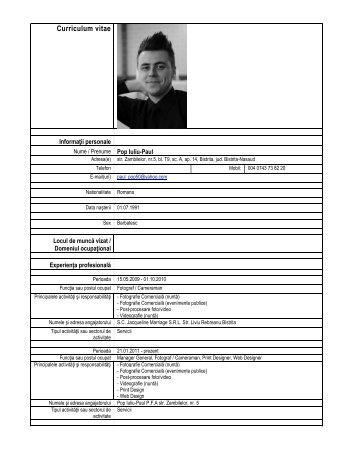 CV Iuliu Paul Pop