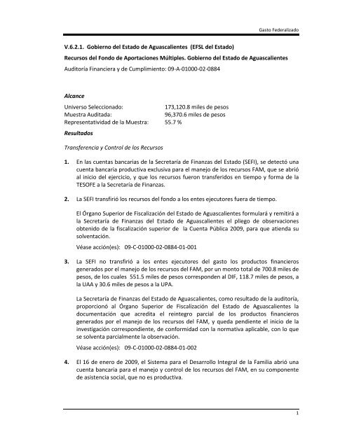 informe del resultado de la fiscalización superior de la cuenta ...