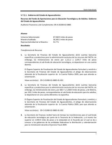 informe del resultado de la fiscalización superior de la cuenta ...