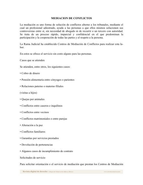 Mediacion De Conflictos Pdf