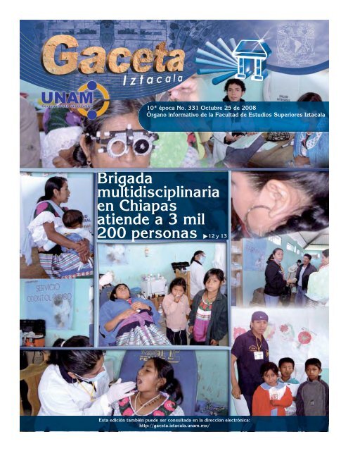 Brigada multidisciplinaria en Chiapas atiende a 3 mil - Facultad de ...