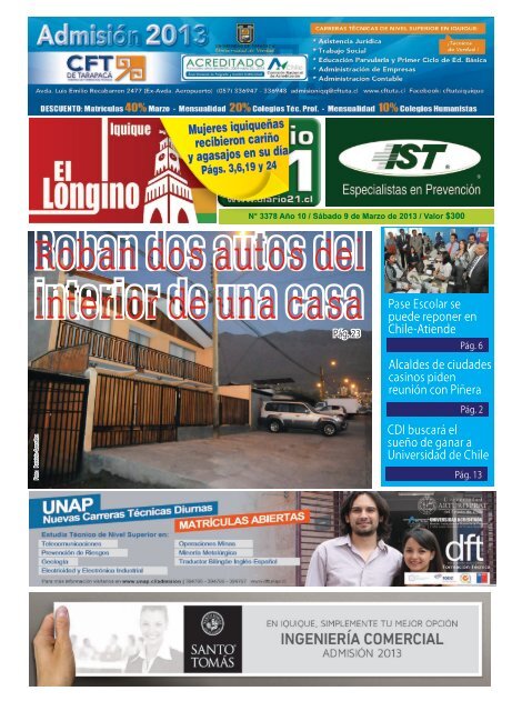 Pase Escolar se puede reponer en Chile-Atiende CDI buscará el ...