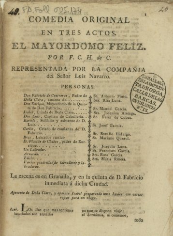 COMEDIA ORIGINAL f « ' ié ip ^