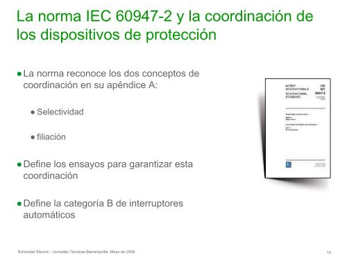 Coordinación de Protecciones BT - Schneider Electric