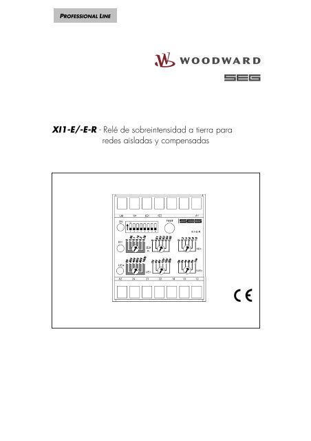 XI1-E/-E-R - Rel· de sobreintensidad a tierra para redes aisladas y ...