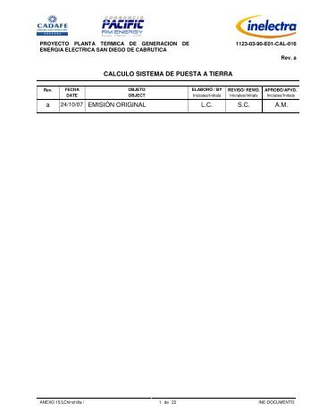 CALCULO SISTEMA DE PUESTA A TIERRA a 24/10 ... - Saber UCV