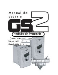 Ver/Bajar el manual completo - AutomationDirect.com